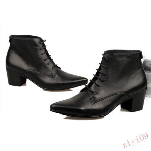 mens block heel boots